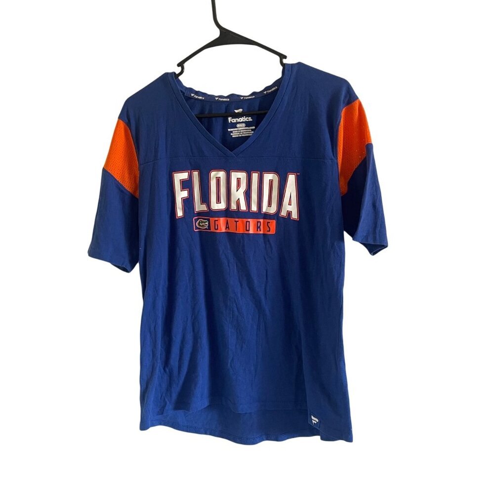 Fanatics Florida Gators Size Medium Blue‎ Short Sleeves